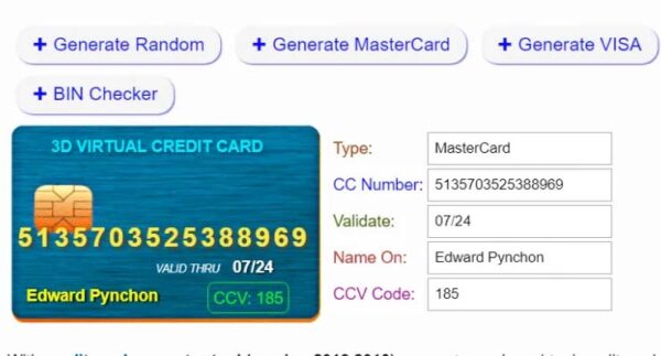 Fake payment script and sending the card to Telegram